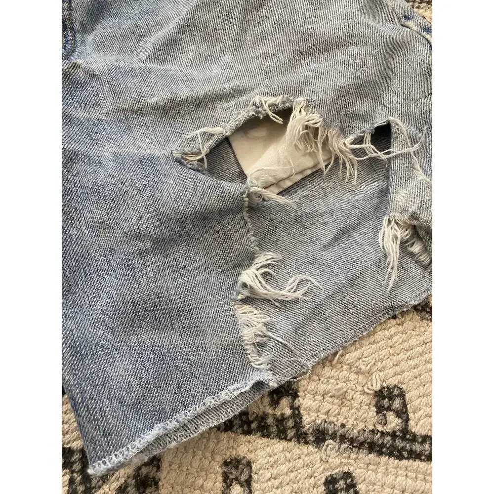 Vtg Y2K Levi's 550 Shorts Women W34 Distressed Custom Cut Off Grunge Skater 2003